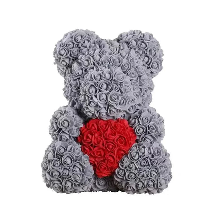 BowLift | Rose Teddy Bear with Handmade Foam Roses – 40cm