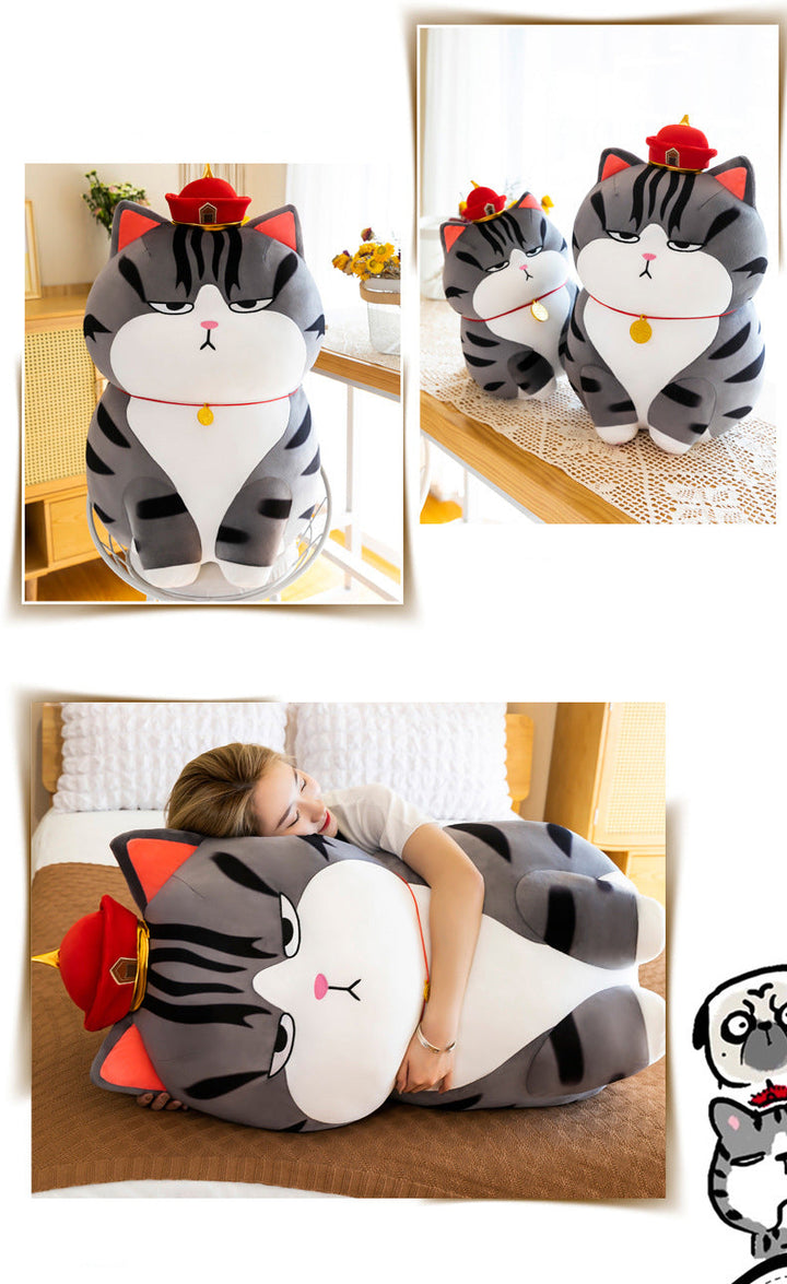 Moody Cat Soft Cuddly Plush Pillow | Bowlift