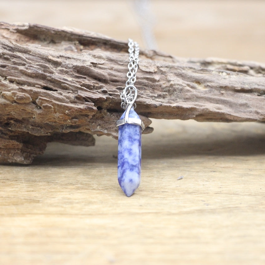 BowLift | Hexagon Natural Stone Chakra Necklace