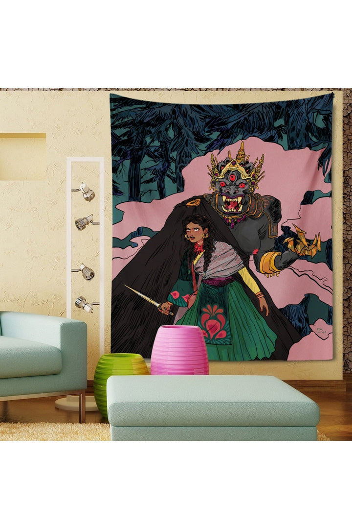 inspired velvet mandala wall tapestry | Bowlift