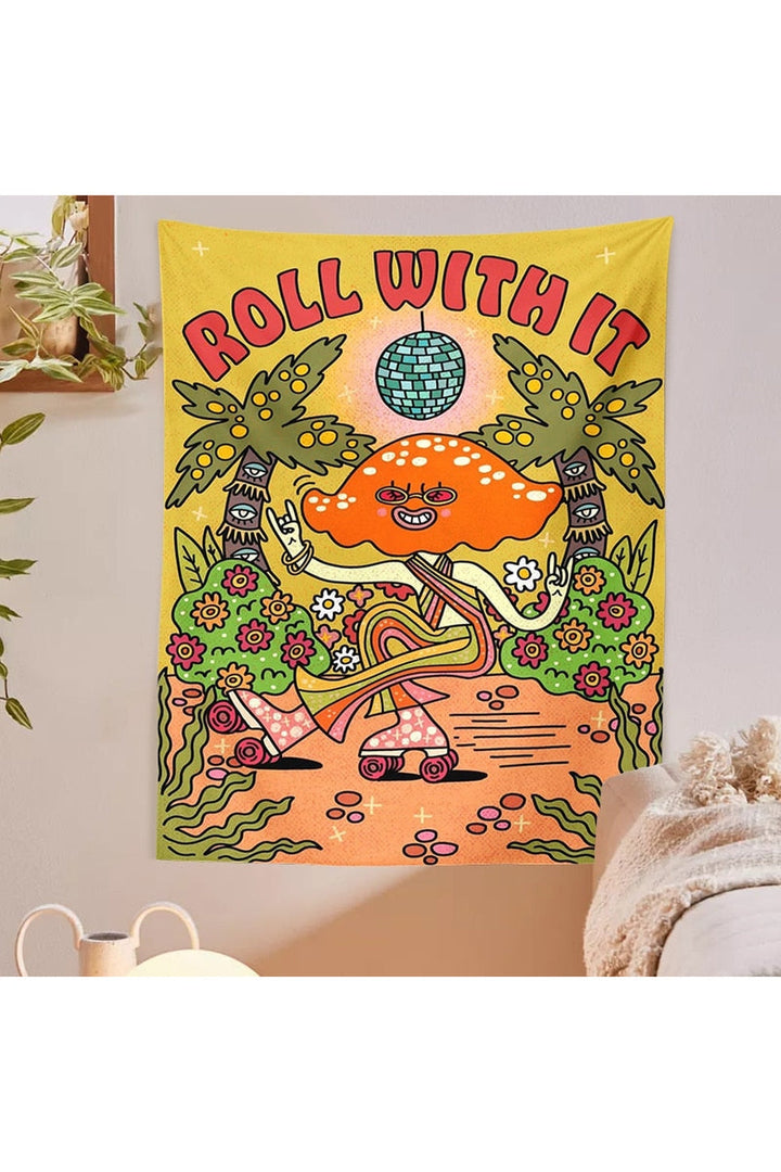 With It Hippie Wall Tapestry | Bowlift