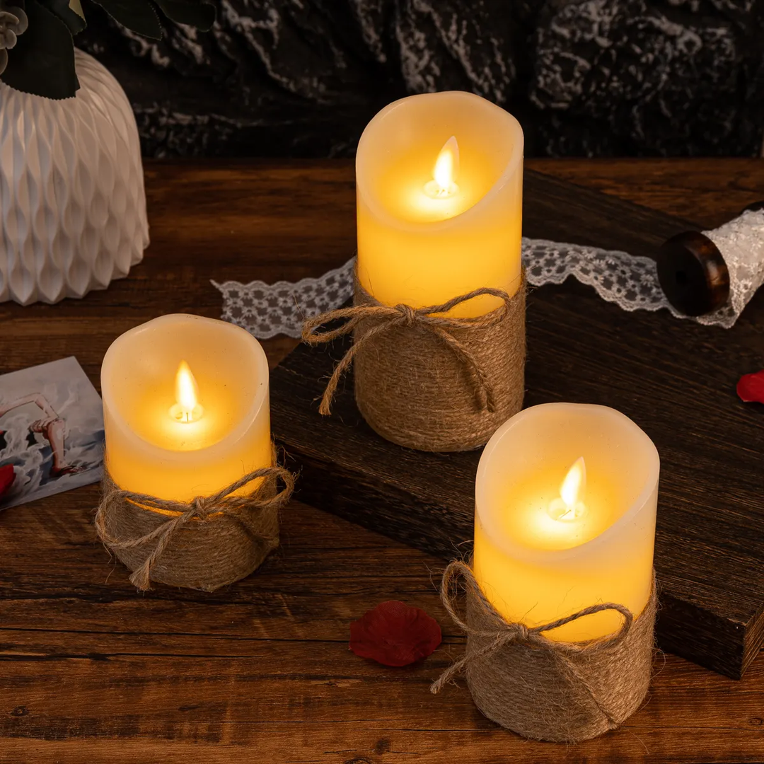 BowLift | LED Candles LumiFlame | Flickering Real Wax Effect | Safe & Energy Saving | Various Sizes & Designs