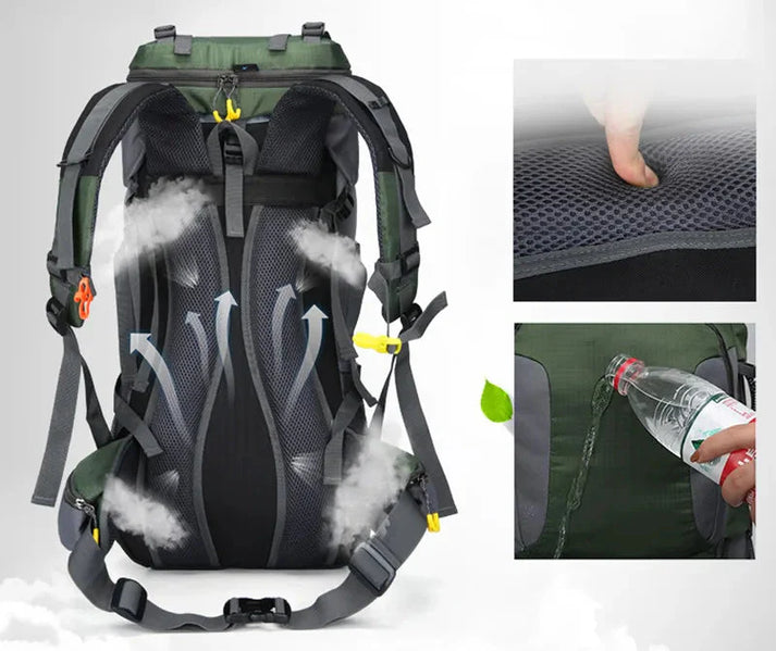 BowLift | 60L Waterproof Backpack – Ultimate Outdoor Backpack for All Adventures