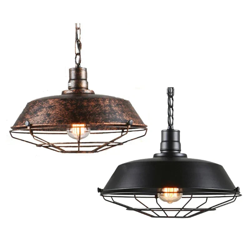 BowLift | Vintage Loft Pendant Light: Industrial Retro Iron Ceiling Light Chandelier for Living Room, Restaurant, Bar, Kitchen