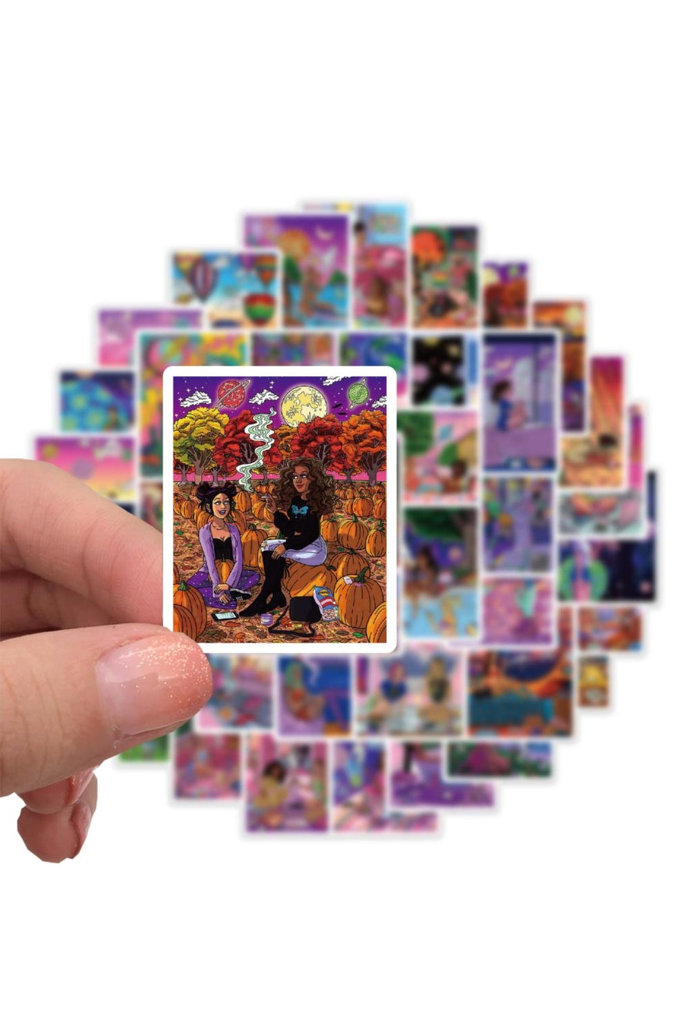 Vibes Trippy Girls Sticker | Bowlift