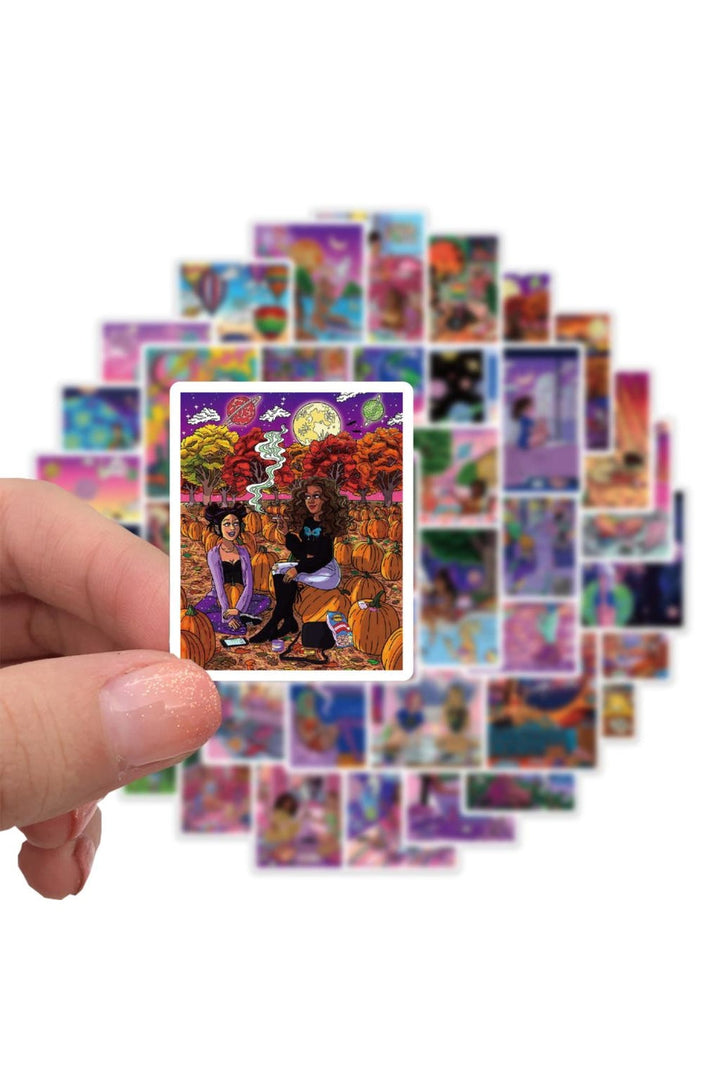 Vibes Trippy Girls Sticker | Bowlift