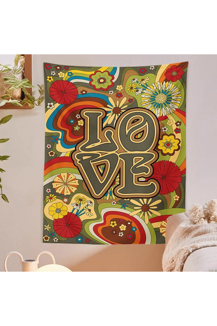 and Flower Art Tapestry | Bowlift