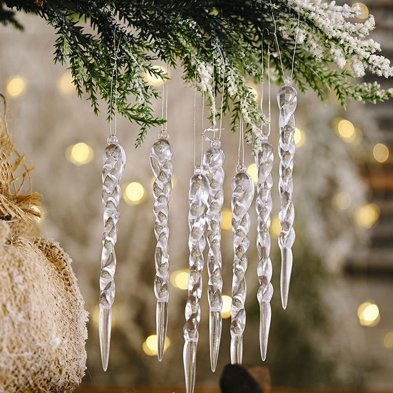 BowLift | 12Pcs Christmas Tree Decoration Artificial Icicles