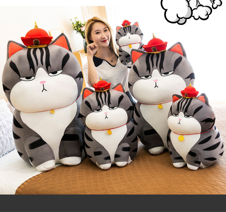 Moody Cat Soft Cuddly Plush Pillow | Bowlift