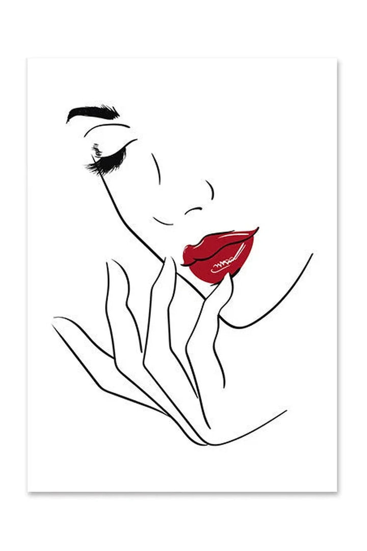Lips canvas poster | Bowlift