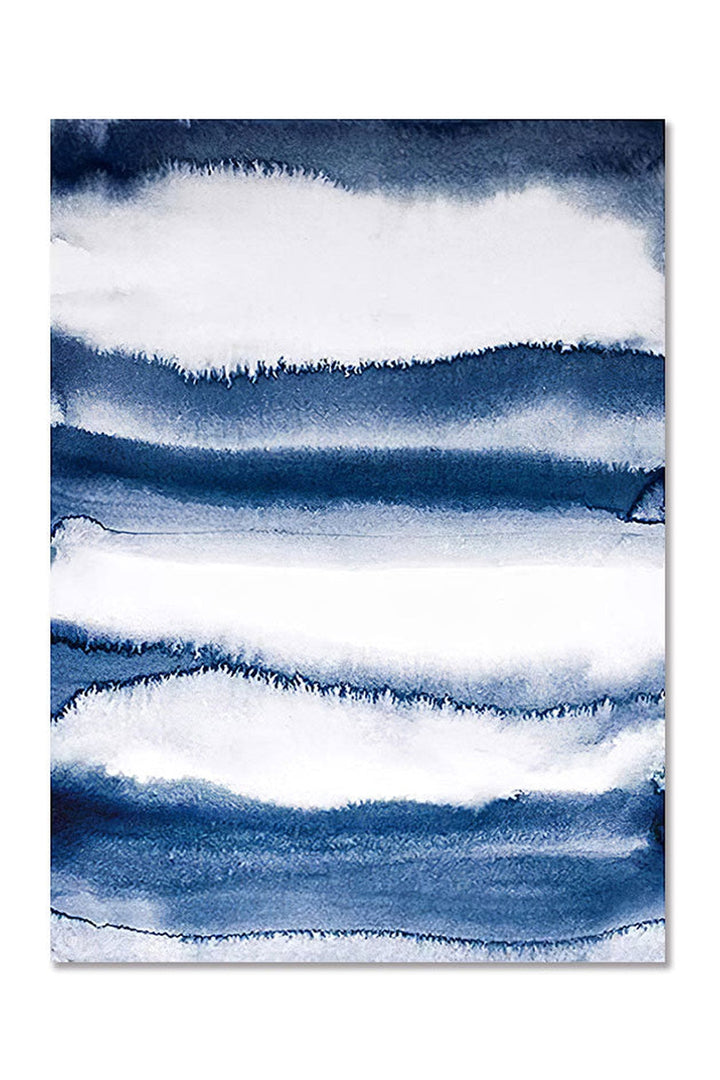 Blue Abstract Canvas Poster | Bowlift