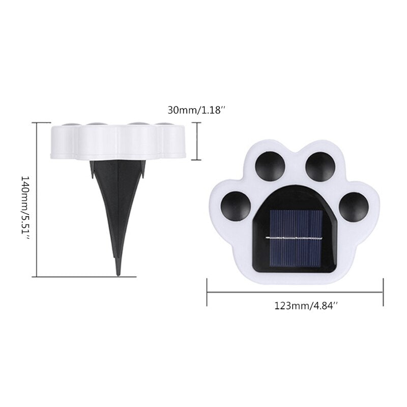 BowLift | Cat Paw Solar Powered Outdoor Floor Lamps