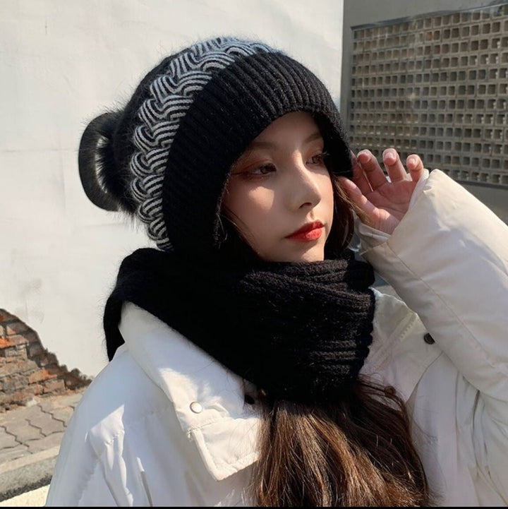 BowLift | 2in1 Wool Winter Scarf Hat