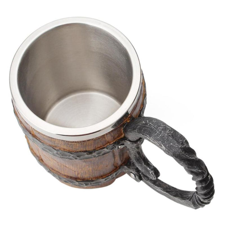 BowLift | Ancient Time Stainless Steel Wooden Mug