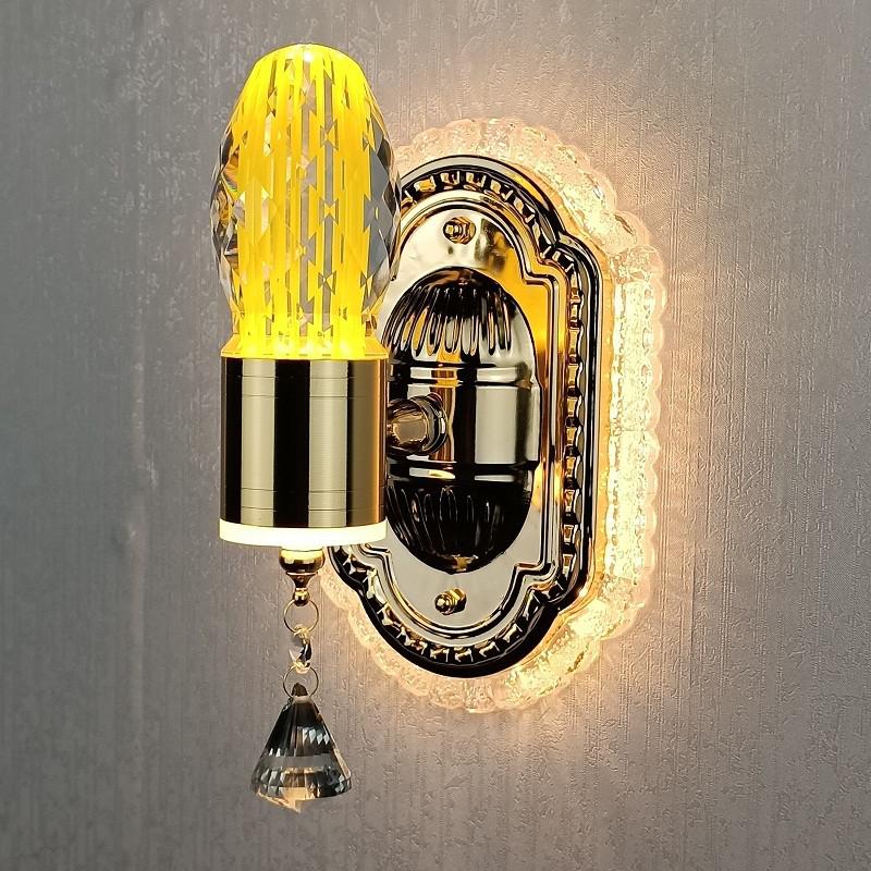 BowLift | Elegant Crystal Flower Dimming Wall Lamp
