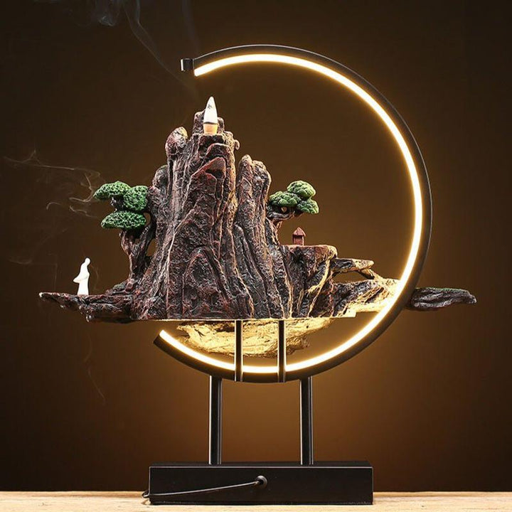 BowLift | Incense lamp with Misty Mountain Landscape