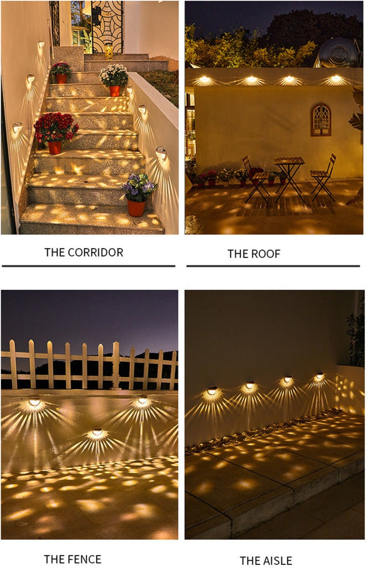 BowLift | NoirRay – Solar Wall Lamp with Elegant Modern Glow