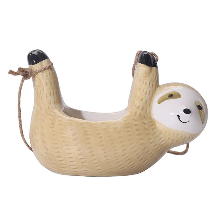 BowLift | Ceramic Happy Sloth Flower Pot