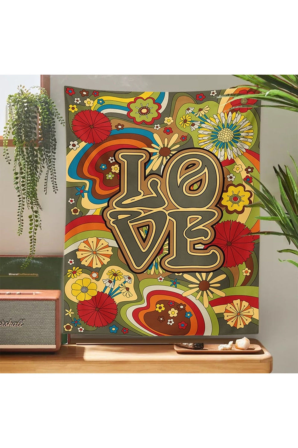 and Flower Art Tapestry | Bowlift
