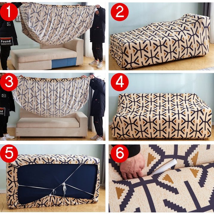 Modern Non-slip Colorful Elastic Sofa Cover | Bowlift