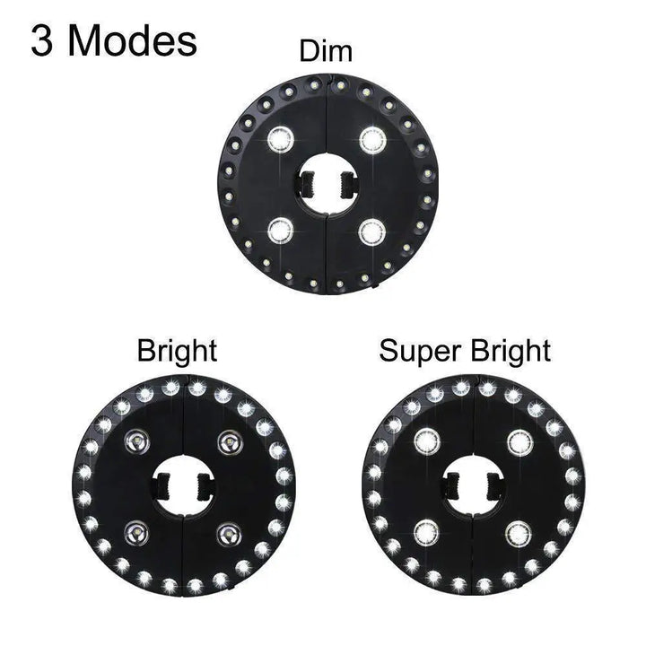 BowLift | Umbrella light LUMIROOF | 3 brightness levels | Wireless & tool-free | For garden, balcony & camping