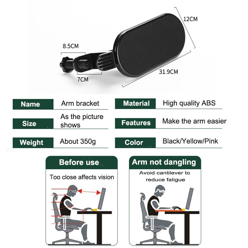 BowLift | Ergowork Computer Armrest Pro® - Prevent a mouse arm!