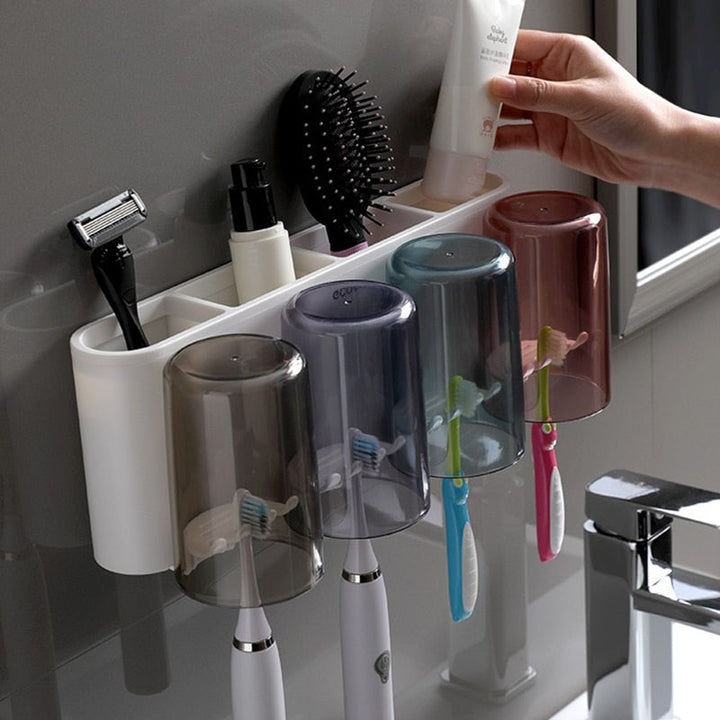 BowLift | Universal Bathroom Organizer Multifunctional Toothbrush Holder