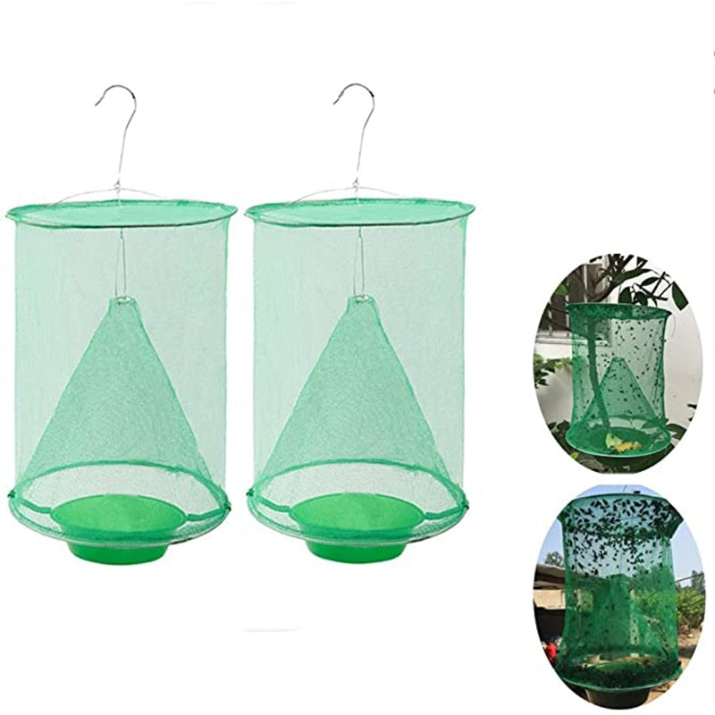 Reusable Hanging Cage Net Fly Trap | Bowlift