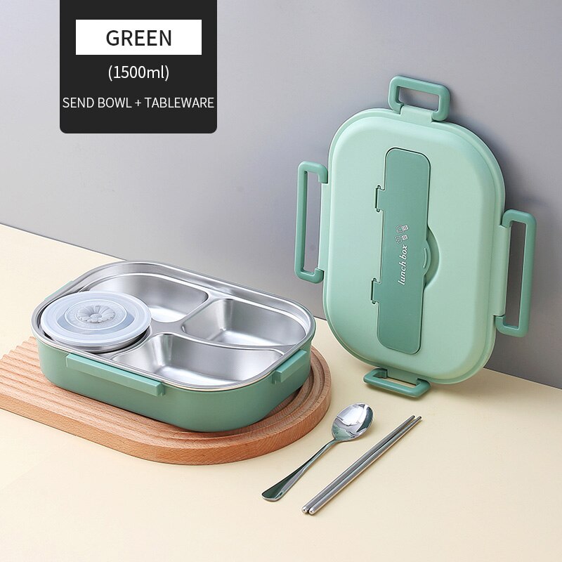 Stainless Steel Multi Compartment Kids Lunch Box | Bowlift
