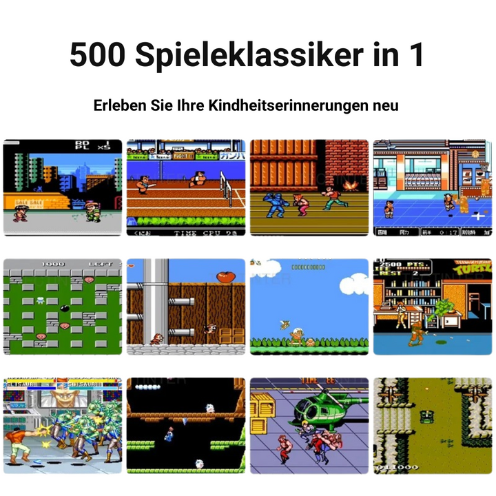 BowLift | Retro Handheld Gaming Console | 400+ Classic Games | Compact & Portable Design | PixelPlay