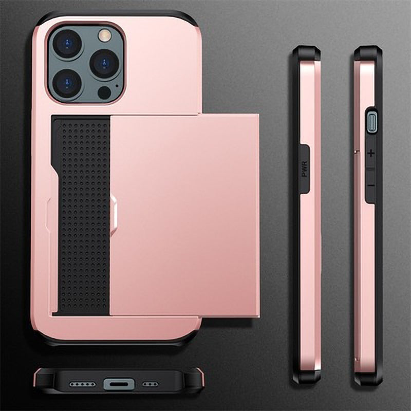 BowLift | Business Armor Slide Wallet iPhone Case