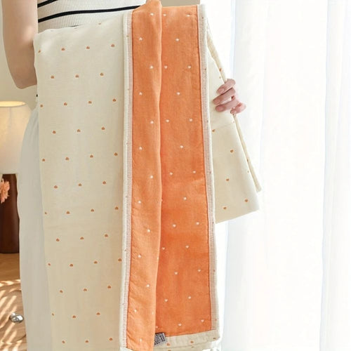 BowLift | Heart Stitched Double-Spliced Cotton Gauze Blanket
