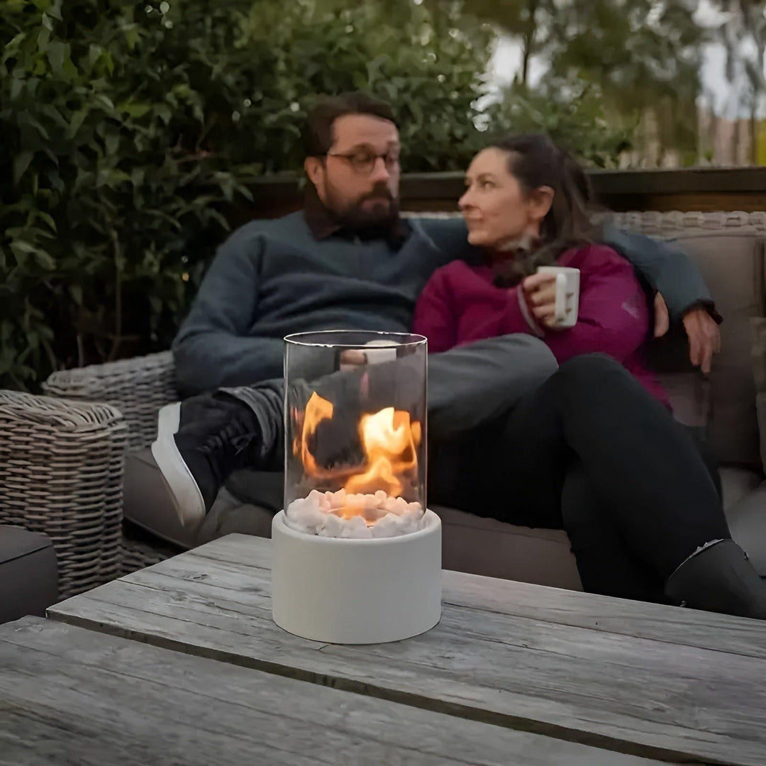 PortaBowlifte Mini Fire Pit – Decorative TaBowlifte Fireplace for Terrace & Garden | Bowlift