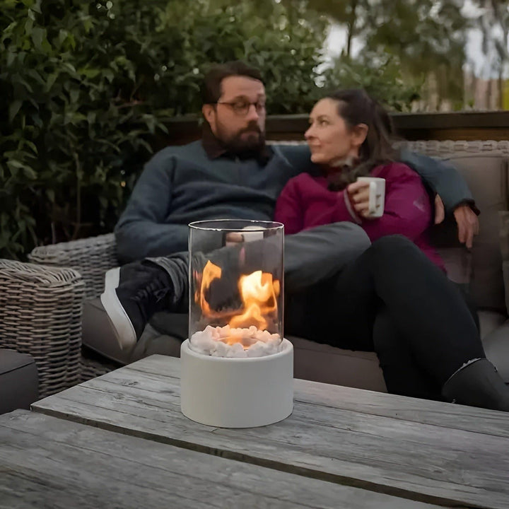 PortaBowlifte Mini Fire Pit – Decorative TaBowlifte Fireplace for Terrace & Garden | Bowlift