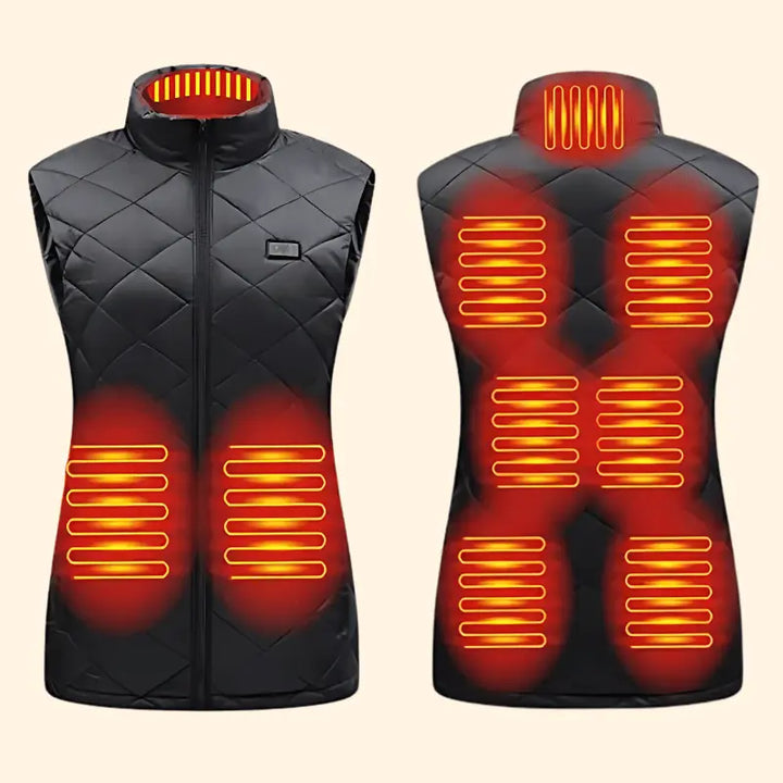 BowLift | Women's Heated Gilet | 9 Heating Zones, Customisable Heat Settings & Lightweight Design for Cold Weather Activities