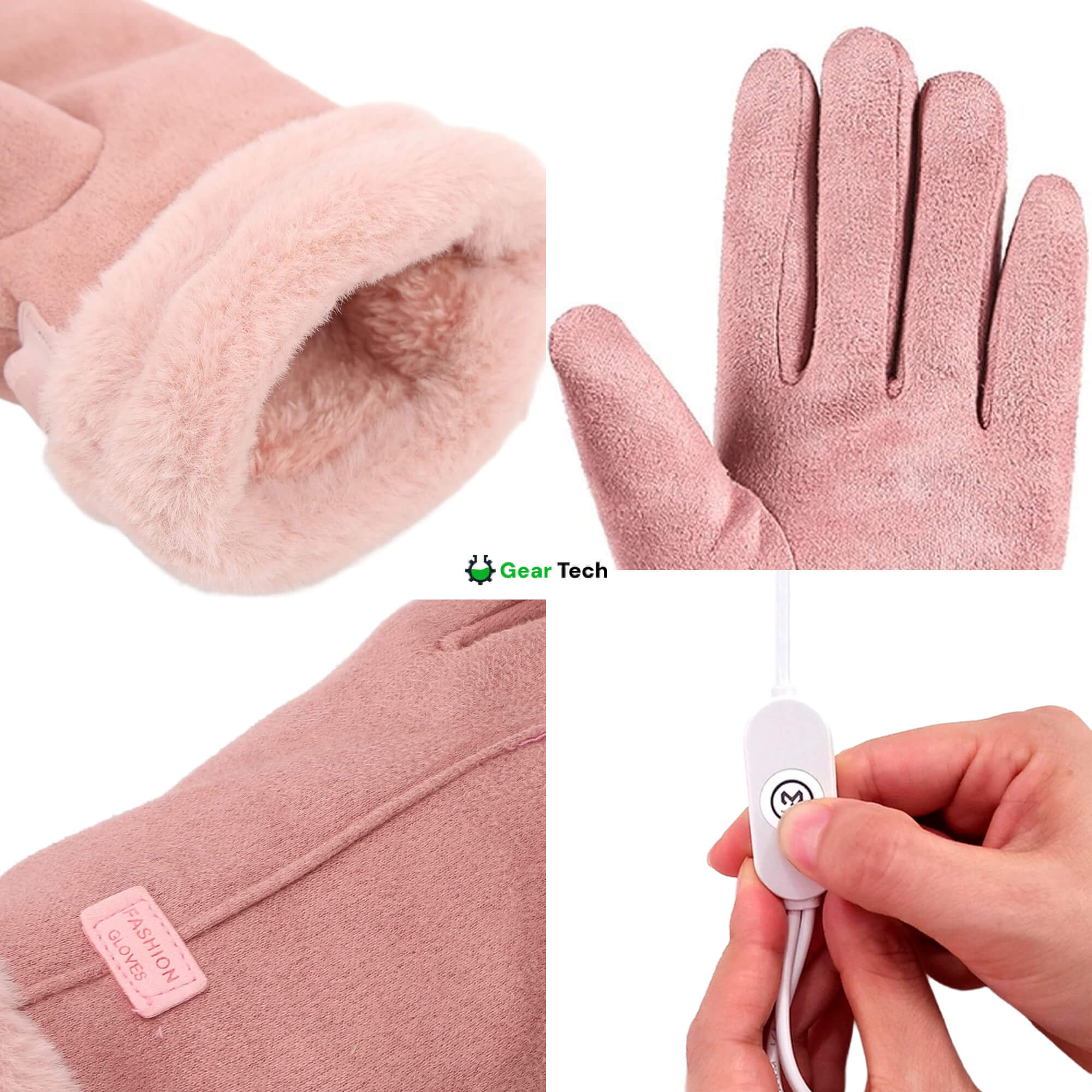 BowLift | Heated Gloves for Women UK – Ladies Thermal Waterproof Winter Gloves with Touch Screen & USB Rechargeable Warm Design