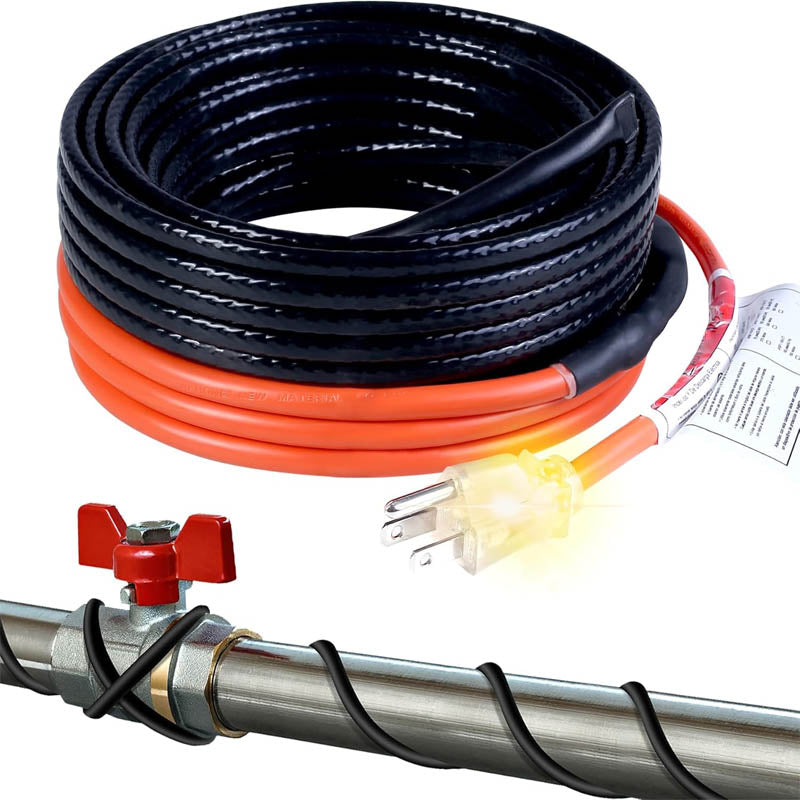 BowLift | Heating Cables Self-Regulating Pipe 24-feet 120V Roof deicing and Pipe freeze protection