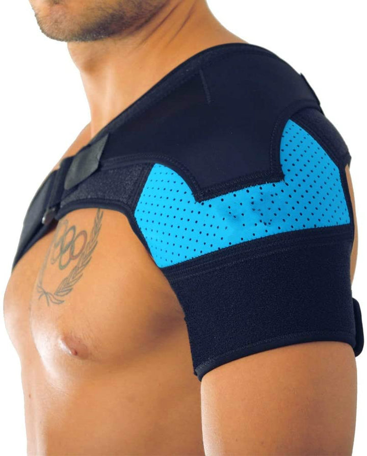 Shoulder brace with compression padding Bowlift