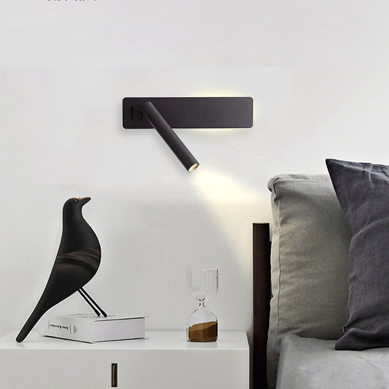 BowLift | Rotatable LED reading wall lamp for the bed