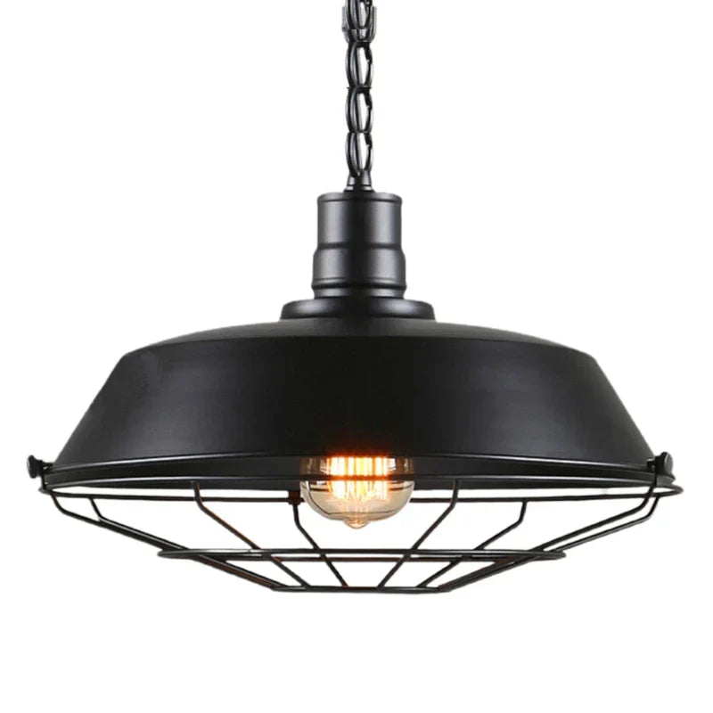 BowLift | Vintage Loft Pendant Light: Industrial Retro Iron Ceiling Light Chandelier for Living Room, Restaurant, Bar, Kitchen