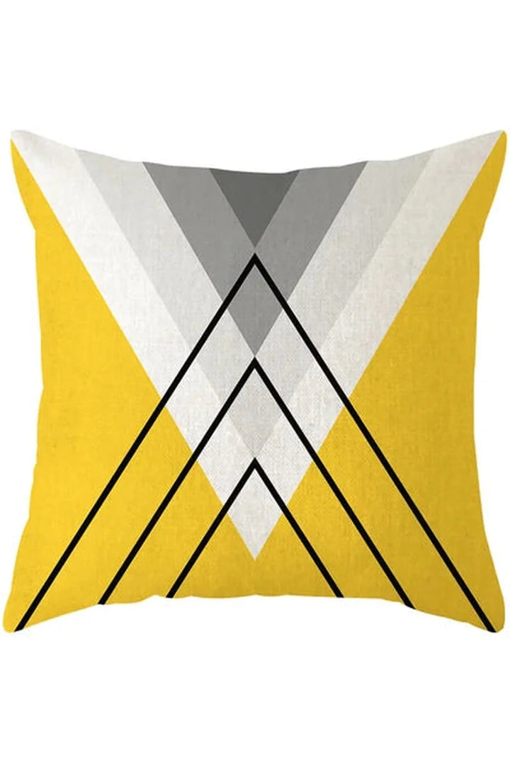 Yellow deer geometry pillowcase | Bowlift