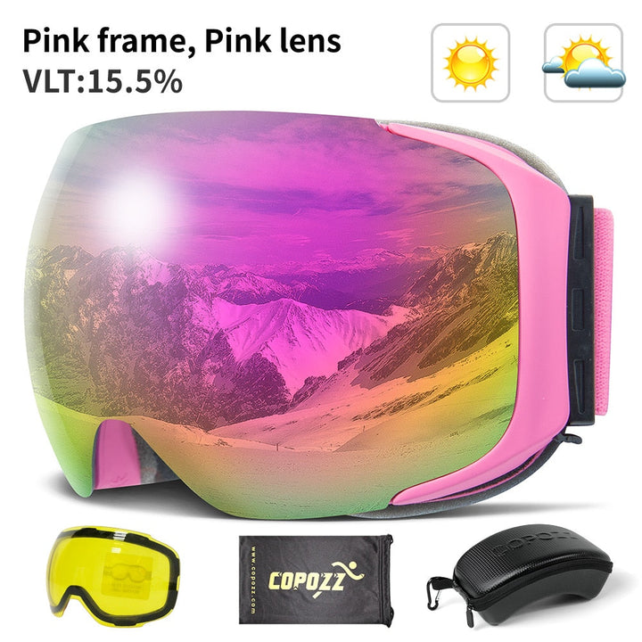 Magnetic UV Protection Anti-Fog Ski Goggles | Bowlift
