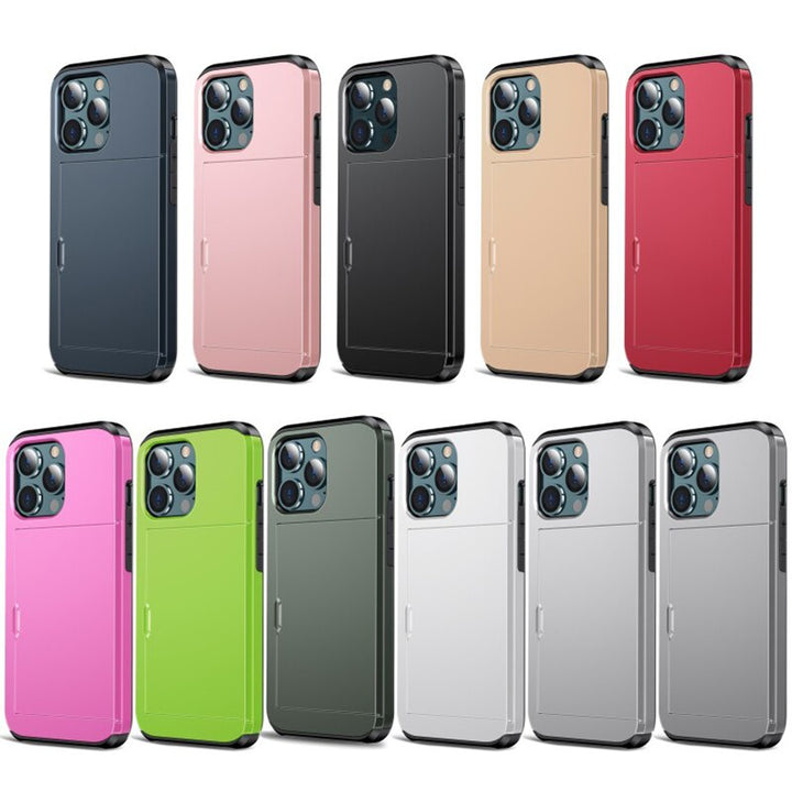 BowLift | Business Armor Slide Wallet iPhone Case