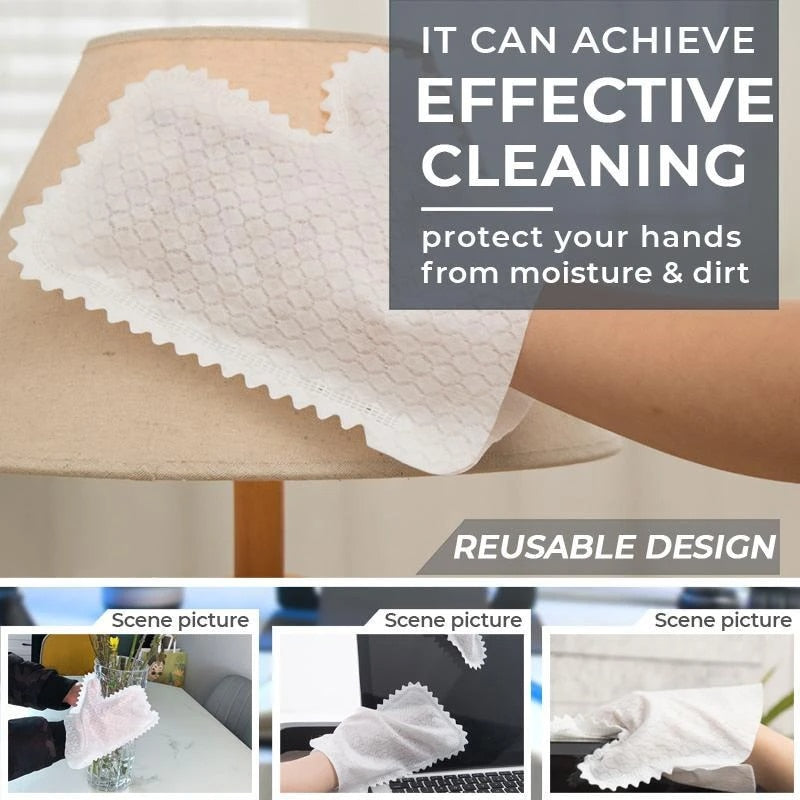 BowLift | 10Pcs Reusable Microfiber Dust Cleaning Gloves