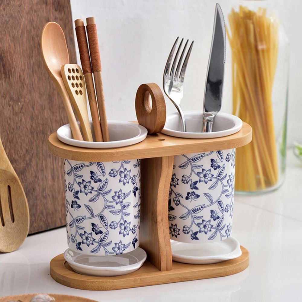 BowLift | Bloomfield Ceramic Utensil Holder Crock