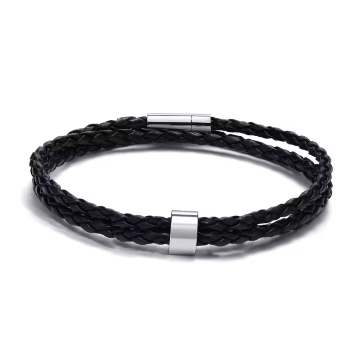 BowLift | Men's braided bracelet with personalized name beads