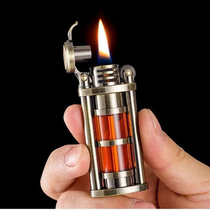 Transparent Windproof Metal Kerosene Flame Fusion Lighter | Bowlift