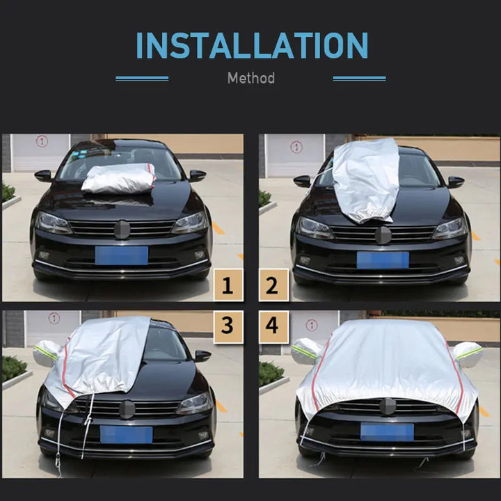BowLift | AutoVioro Waterproof Car Cover | UV & Heat Protection | Windproof & Theft-Resistant | Nano-Oxford Fabric