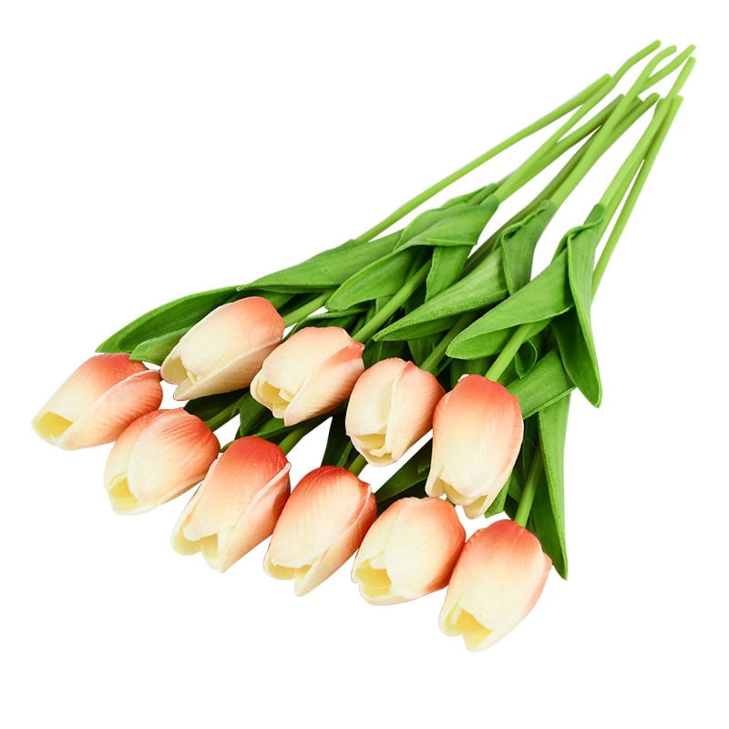 BowLift | Artificial Flower Bouquet with Tulips, Decoration (10 Pieces)