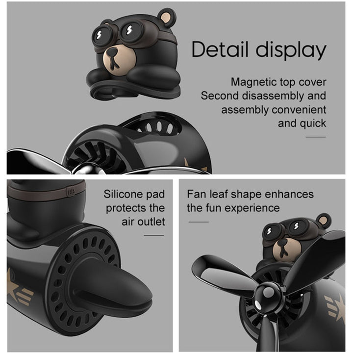 BowLift | Bear Pilot Rotating Car Air Freshener